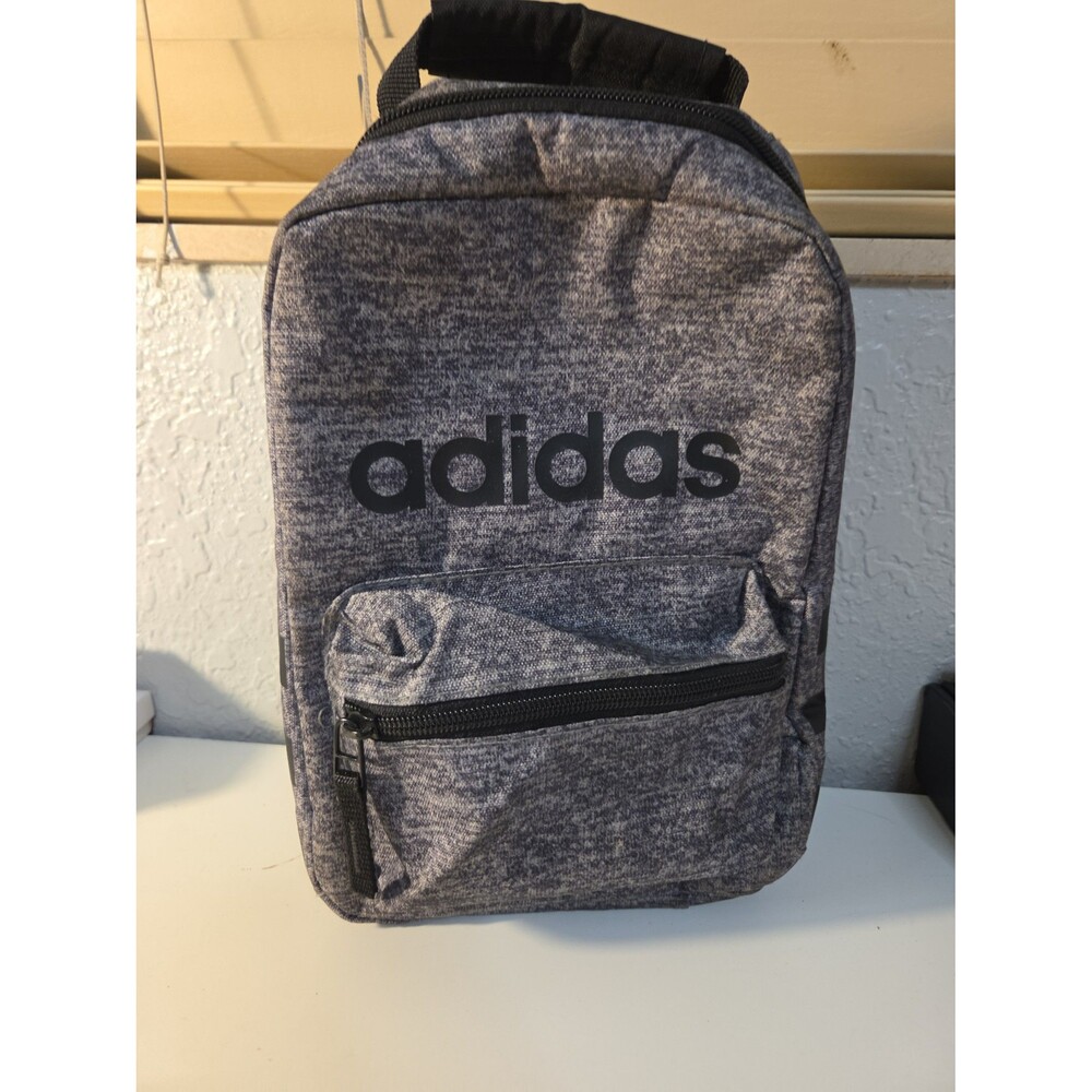 adidas Santiago Insulated Lunch Bag - Jersey Onix Grey/Black kid unisex